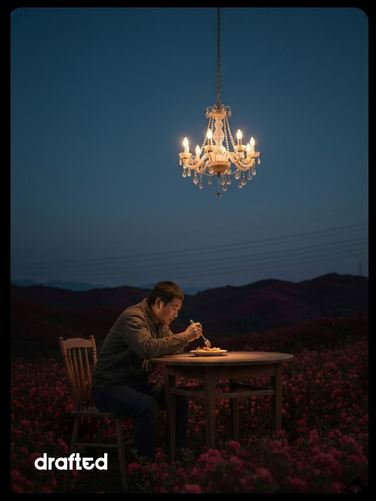 Surreal dusk field