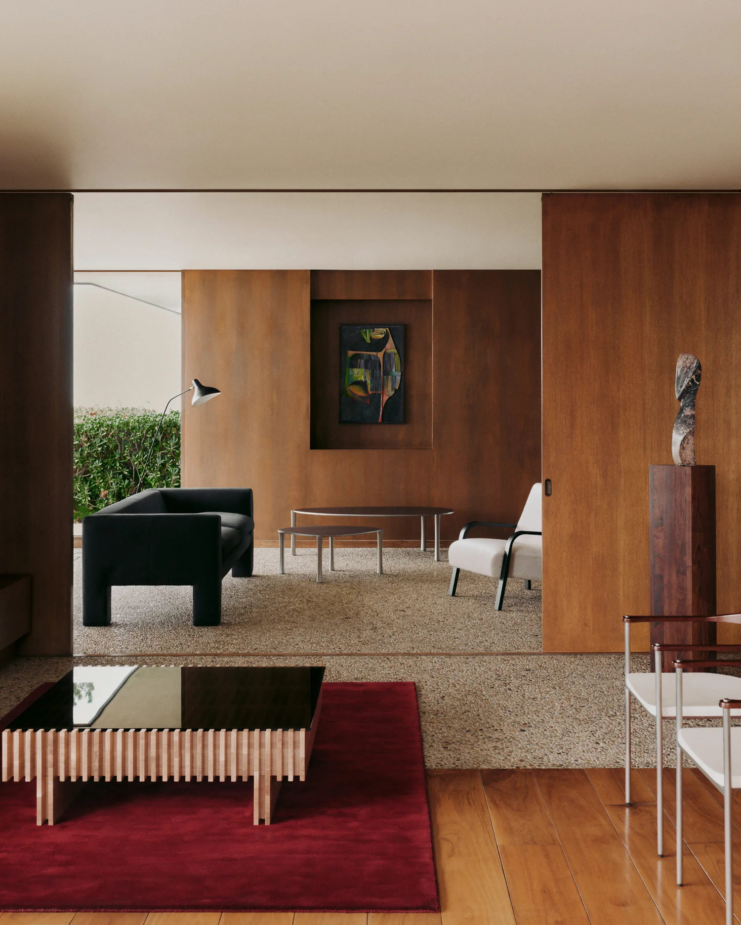 Warm modernist interior