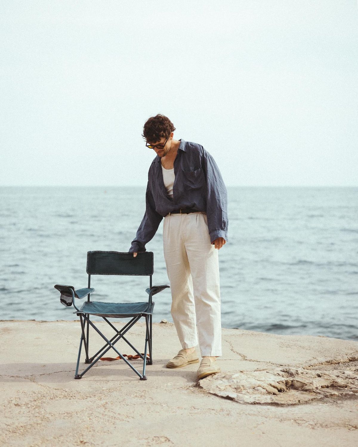Linen shirt by the sea